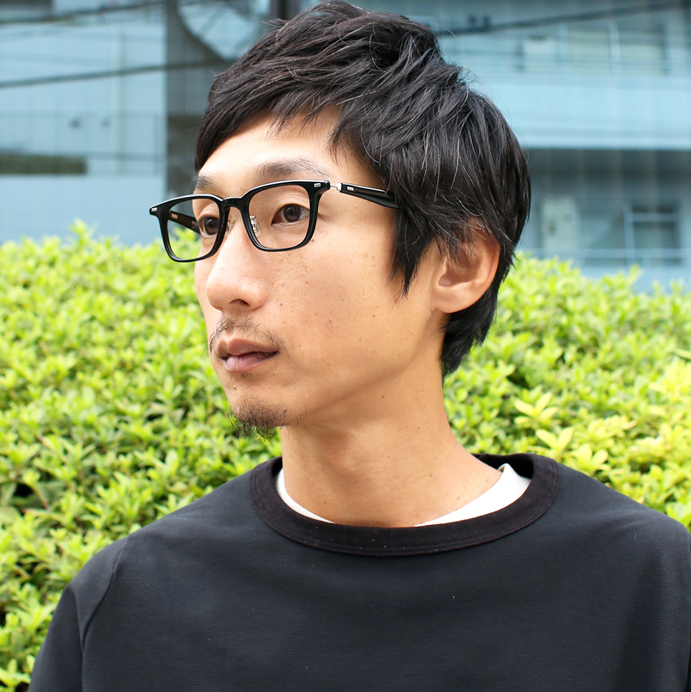 E5 eyevan | 【E5 eyevan】 p12 BK/ST（Black/Shirring Titanium